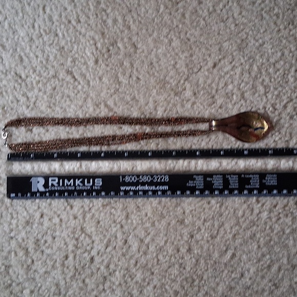 Elegant Multicolor Glass Pendant Necklace - Picture 5 of 6